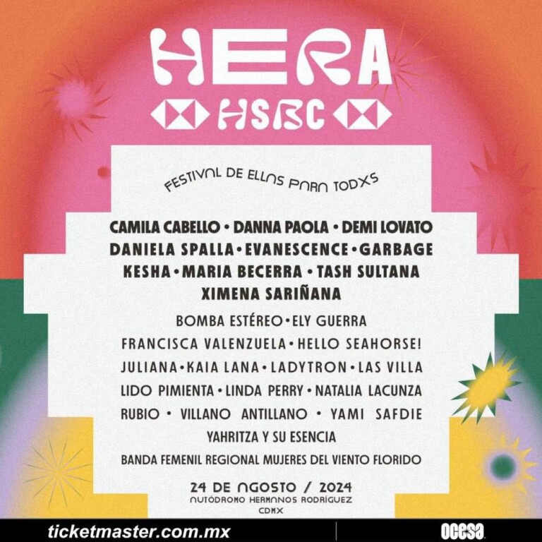 ¡Mujeres al Frente! Festival HERA:  Lineup, Fechas y Detalles
